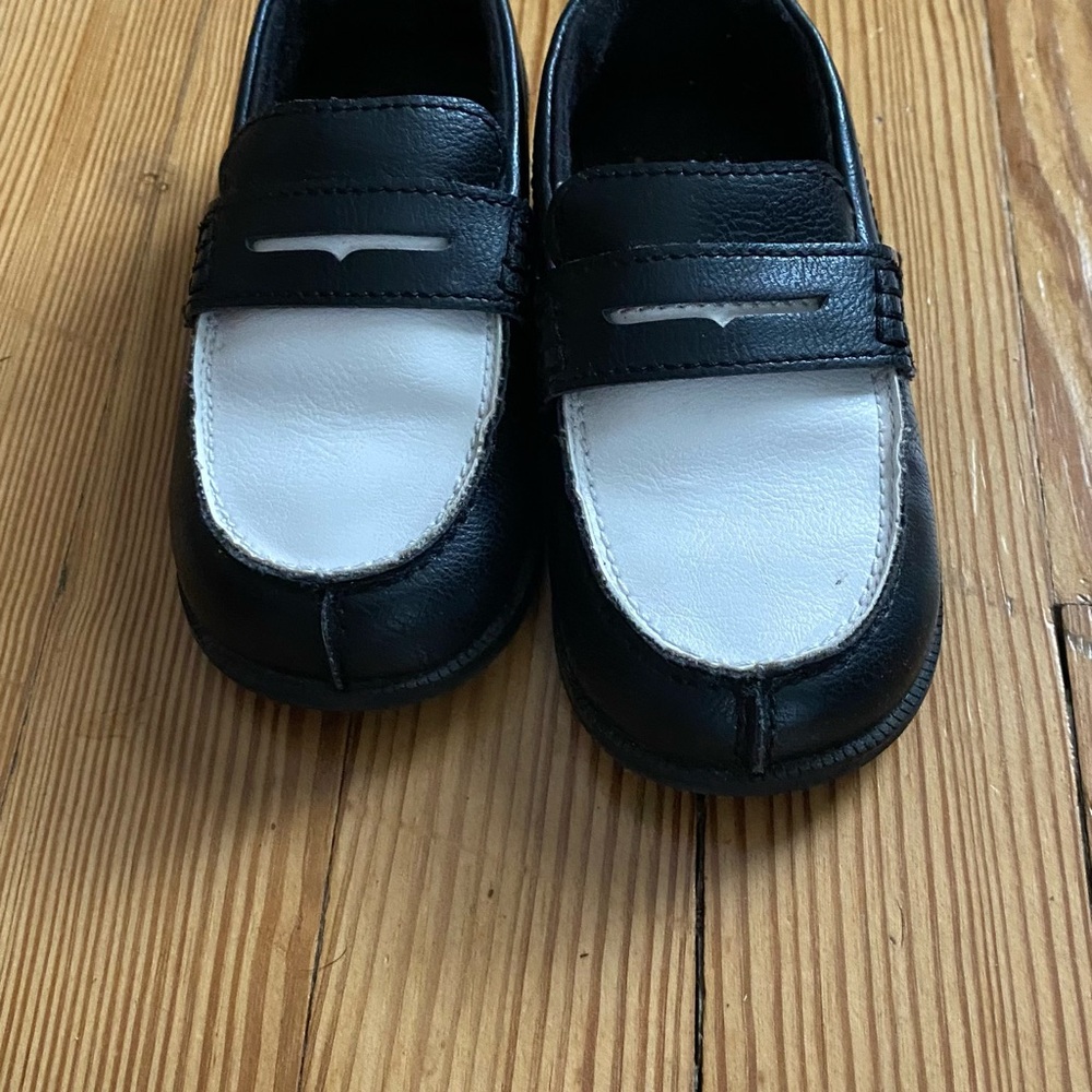 H&M Kids Black and White Dress Loafers